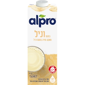 אלפרו משקה סויה וניל 1ל
