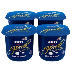 4יח דנונה יוגורט יווני לבן