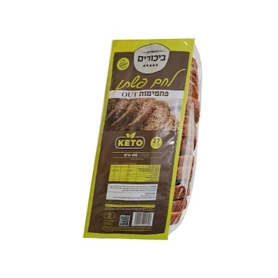 לחם פשתן טחינה קיטו ללא פחמימות ביכורים 450 גר