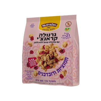גרנולה קראנצי חמוציות ודובדבנים ללג וללס