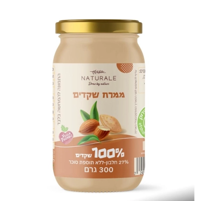 חמאת שקדים 100% נטורלה 300גר